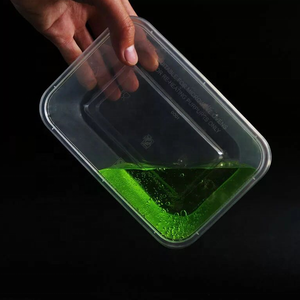 Contenedores rectangulares de plástico para comida, fiambrera de grado alimenticio de 750 ml, 650 cc, transparente, pp, para llevar comida - Product Image 2