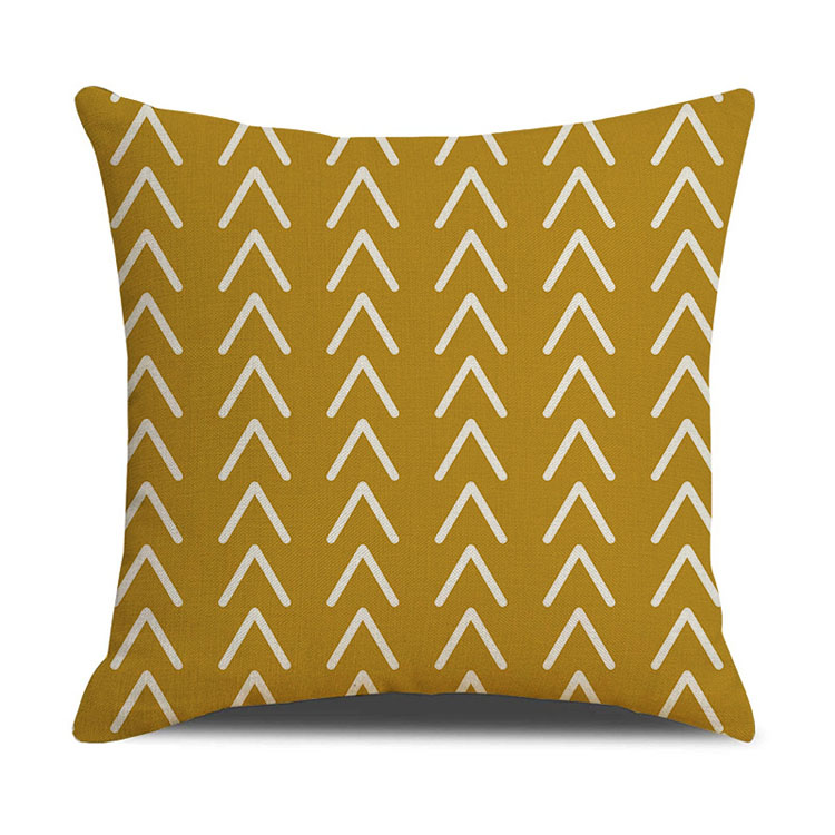 Nordic Home Decor Pillow Cover Office Car Linen Cushion Cover Custom Geometric Print Cushion Cover