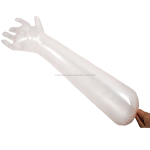 Giá rẻ Lớn Kiểu Tay Áo Kích Thước Thú Y AI OB Trực Tràng Thi Vai 90cm Chiều Dài Dùng Một Lần PE Găng Tay Cho Dê gia Súc - Product Image 5