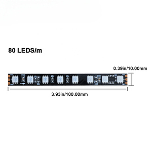 Personalizzare il nastro LED indirizzabile 28V 10 pixel 80 S/m programmabile digitale RGBIC striscia di colore della luce - Product Image 2