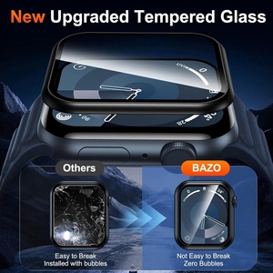 0.33MM Premium Clear Tempered <strong>Glass</strong> for Apple Watch Ultra 49mm <strong>2</strong>.5D 9H IWatch Screen Protector for Apple Watch 7 8 SE 41mm 45mm - Product Image 2