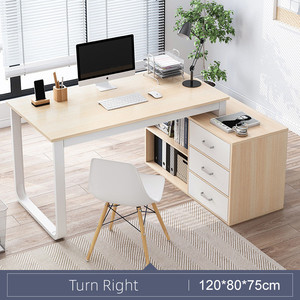 Pannello MDF semplice moderno di vendita caldo con scrivanie per Computer ad angolo del cassetto che studiano il tavolo del Computer per l'ufficio - Product Image 4