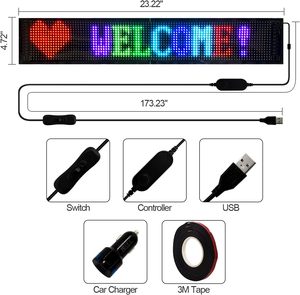 USB 5V LED segno, Bluetooth, controllo App, flessibile, programmabile Pattern di animazione di testo personalizzato scorrimento - Product Image 3