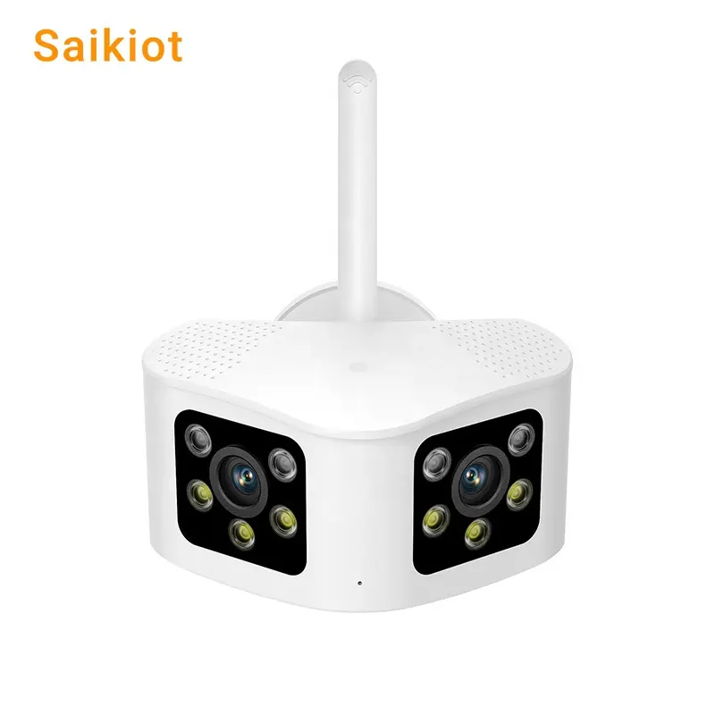 كاميرا Saikiot 8MP 4K IP WiFi في الهواء الطلق عدسة مزدوجة 8X تكبير رقمي كاميرا IP ملونة للرؤية الليلية كاميرا مراقبة أمنية