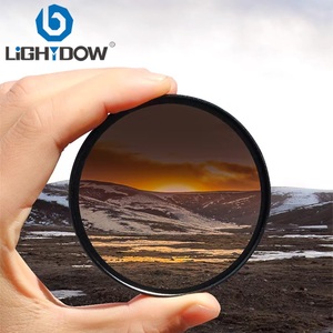 Lightdow GND0.9渐变灰色中性密度圆形滤光片，用于与49/52/55/58/62/67/72/77毫米兼容的相机镜头
