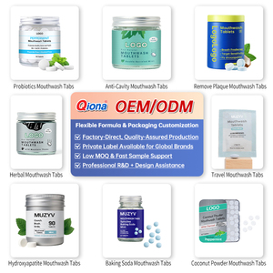 Tùy chỉnh sủi bọt bạc hà nước súc miệng máy tính bảng Pill răng Men 120PC cho du lịch - Product Image 6
