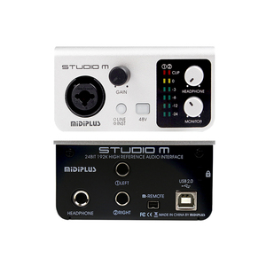 Mezclador de estudio de micrófono XLR profesional de 192KHz, interfaz de Audio USB 1in2out, tarjeta de sonido para equipo de grabación de Podcast en vivo - Product Image 1