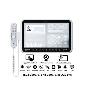 Best Selling Multi-touch Screen Suporte Luvas Toque Hospital Cabeceira Médica Tablet Pc para Entretenimento Paciente