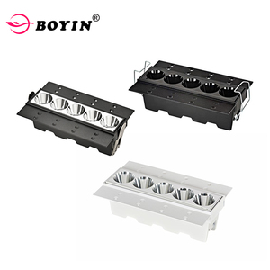 Yeni varış 2 3 5 6 8 9 12 15 18W kapalı dekoratif çift Anti parlama çok kafaları isteğe bağlı gömülü Led lineer ızgara Downlight - Product Image 4