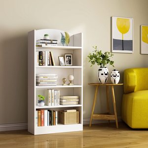 Sıcak satış MDF/parçacık duvar ahşap depolama için kitap rafı İskandinav Modern İşlevli depolama beyaz kitaplık raf kitap - Product Image 6