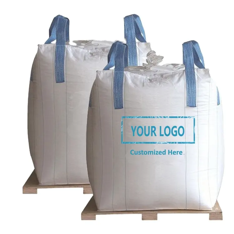 Produttori di rifiuti di scarto di sacchi di fagioli Jumbo rivestiti in plastica pp da 1 tonnellata produttori di rifiuti di scarto con cerniere di beccuccio di riempimento rottami metallici