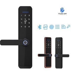 Smart Home Hotel Türschloss mit WIFI Finger abdruck Digitale Tastatur Touchscreen Fernbedienung Cloud-Speicher optionen über App - Product Image 5