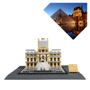 Wange4213ストリービューブロックフランスパリルーヴル建築モデルビルディングブロック都市風景モデルおもちゃ - Product Image 3