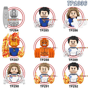 TP1036 Fantastic Four Silver <strong>Surfer</strong> Mister Fantastic Thing Famous Movie Mini Action Assemble Building Block Figure <strong>Toy</strong> Wholesale
