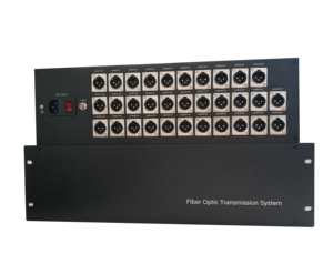 32 Channel Balanced XLR Audio to Fiber Optical Converter Extender for Digital Audio Broadcast System - Product Image 4