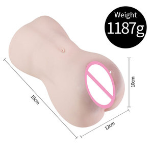 Netphi 2 in 1 Silicone Life Size Realistic Toys Male Masturbators Pocket Pussy Sex Toys for <strong>Man</strong>