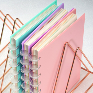 Custom Disc Binding Loose Leaf Lattice <strong>Notebook</strong> Hard Cover Student Personal <strong>Notebooks</strong> <strong>With</strong> Index <strong>Page</strong> - Product Image 4