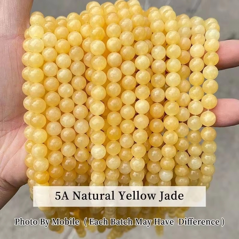 Jade jaune naturel 5A