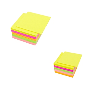 Notas no adhesivas Cubo de Papel suelto Cubos de notas de colores brillantes 500 hojas Almohadillas de notas cuadradas Recargas de arañazos para recordatorios Escritura - Product Image 1