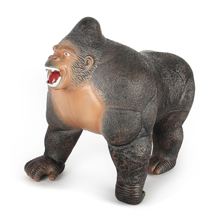 Özel servis yumuşak kauçuk simülasyon hayvan gorilla oyuncaklar çocuklar için ses ile - Product Image 1