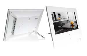 Immagini digitali 10.1 pollici mobile mp4 film visore cornice come giocatore di pubblicità video 720P 360 gradi di rotazione supporto USB/SD card - Product Image 4