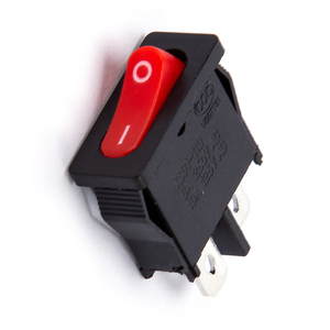 KCD7-101 10A 250VAC 2ピン照明付き直角オンオフミニCQCロッカースイッチ - Product Image 4