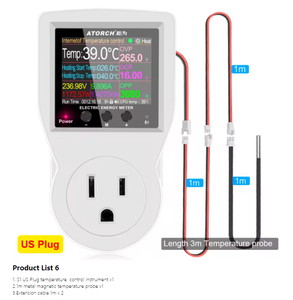 S1THW3M 16A Tuya WIFI termostato Digital enchufe incubadora controlador de temperatura con interruptor temporizador refrigeración calefacción 3M Sensor NTC - Product Image 6