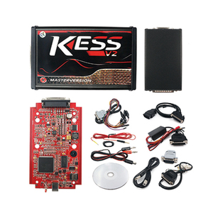 Europeo KESS V2 SW2.8 Firmware V5.017 OBD2 ECU Herramienta de programación sin tokens Tablero rojo ilimitado de alta calidad