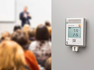 Testo 160 IAQ-Registrador DE DATOS Wi-Fi con pantalla y sensores internos para temperatura, humedad, CO2 y presión atmosférica - Product Image 5