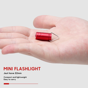 Cep küçük LED dokunmatik işık güçlü linterna süper parlak su geçirmez döner anahtar EDC Metal LED XPE Mini el feneri - Product Image 6