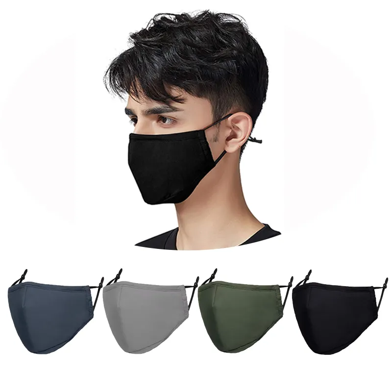 Custom printed logo face mask cubrebocas black maskes with filter cotton reusable washable face maskes