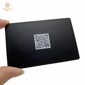 RFID Custom Printing Personalized <strong>QR</strong> <strong>Code</strong> Contactless Access Control Card Smart NFC Metal Luxury Visiting Card - Product Image 1