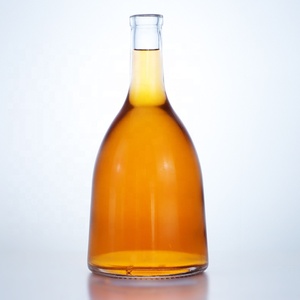 高白新趋势胖腹玻璃瓶伏特加瓶750毫升1.75 L威士忌龙舌兰酒瓶 - Product Image 1