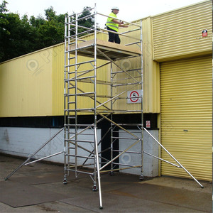 Escalera de andamio de viga móvil de aluminio con andamio de marco de tamaño abierto de 160x40x194,5 para construcción - Product Image 2