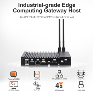 LPDDR4 Rockchip RK3566 SBC Computer 1000M Ethernet Dual WiFi + BT Run Android Ubuntu Embedded commercial AI Edge Computing
