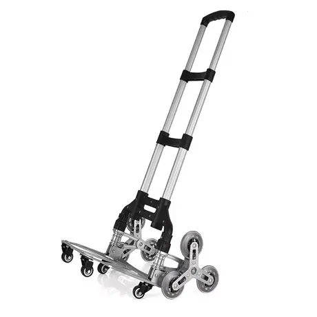 Carrito plegable portátil de aleación de aluminio para escaleras, carrito de mano para escalada, fácil de llevar, FHT75-6S