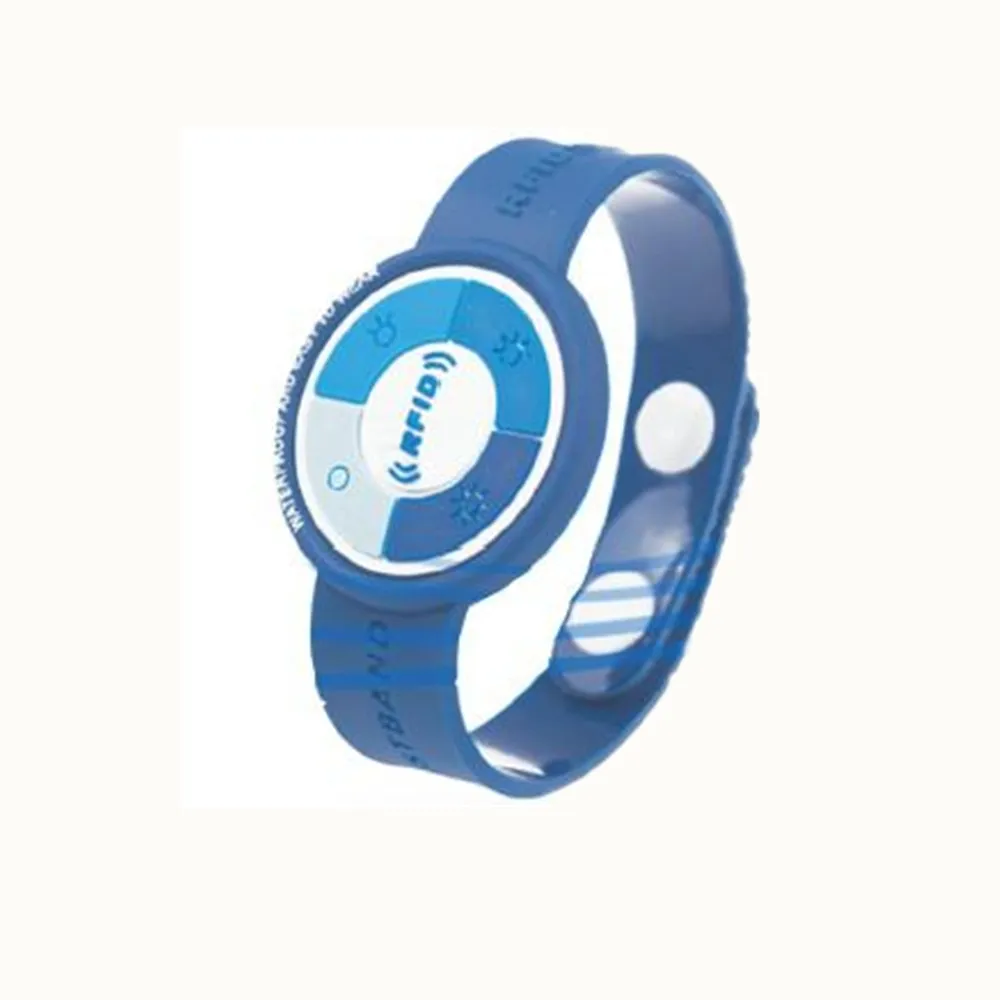 Impermeable puerta chips rfid inteligente pulseras reloj con sistema de bloqueo de pvc rfid pulsera/pulsera