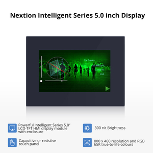 Neue 5,0-Zoll-Nextion LCD-TFT HMI-Display Kapazitive Touchscreen-Panel-Modul RGB 65K Farbe mit intelligenten Serie Gehäuse - Product Image 6