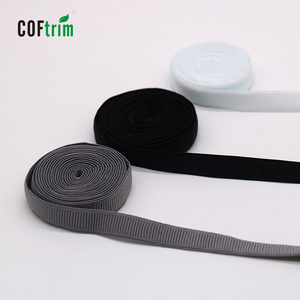 Factory Hot Sale 1cm Flat New Fancy Drawcord <strong>String</strong> with Silicone Dipped End Elastic Webbing Drawstring Cord for Pant Garment - Product Image 2