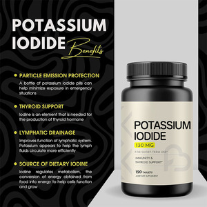 Trung Quốc Nhà sản xuất OEM ODM amazon130mg kali iodide máy tính bảng bổ sung cho khả năng miễn dịch tuyến giáp Hỗ trợ 120 máy tính bảng cho người lớn - Product Image 4