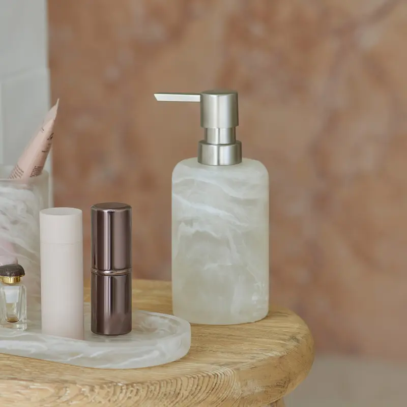 Натуральный мраморный камень держатель для мыла жидкий лосьон дозатор многоразовая бутылка для ванной комнаты