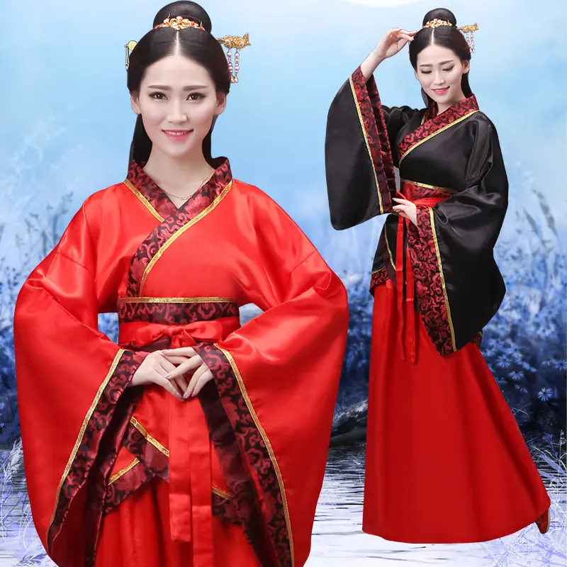 Traje de baile chino nacional Hanfu, Cosplay antiguo, ropa tradicional china para mujer, ropa Hanfu, vestido de escenario para mujer