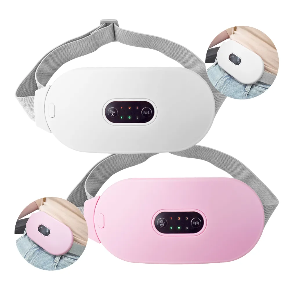 Portable Cordless Heating Electric Waist Belt Menstrual Heating Pad Massager Rechargeable Menstrual Heating Pad