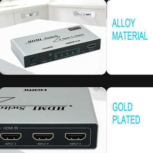 Supports 4K 3D HD <strong>HDMI</strong> <strong>Switcher</strong> <strong>HDMI</strong> Switch <strong>5</strong> in <strong>1</strong> Out <strong>hdmi</strong> Switch 5x1 with Remote Control for PS4 Xbox - Product Image 3