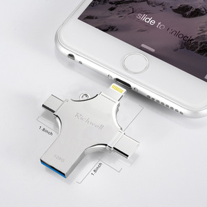 U盘防水128GB笔式硬盘64GB记忆棒16gb/4gb/8GB Pendrive金属32GB u盘钥匙USB 2.0接口全新 - Product Image 2