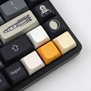 Tapa de tecla XDA PBT 1U, sin grabado, cubierta de llave en blanco, botón de llave único OEM para reemplazo de teclado mecánico, transparente