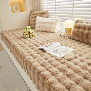 Bong Bóng Giả Thỏ Lông Thảm Tùy Chỉnh Màu Phòng Khách Giả Thỏ Lông Khu Vực Thảm Sang Trọng Thảm Nhà - Product Image 3