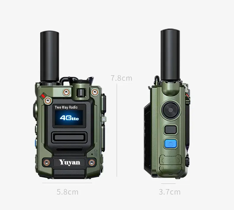 Rede digital POC 5G 4G Yuyan G300 rádio em dois sentidos 5000km 6800mAh longo tempo de espera leve Type -C jack trucking rádio