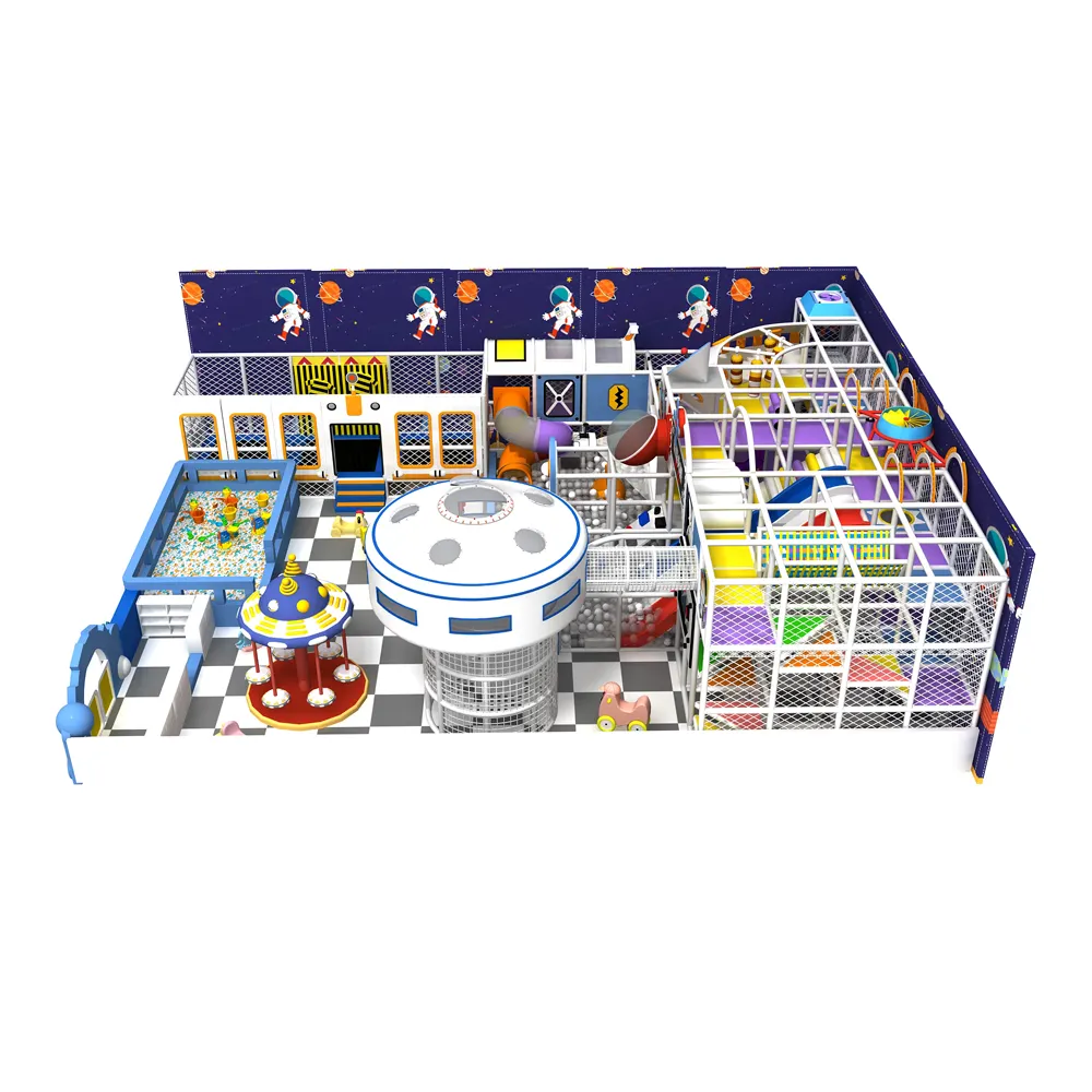 Детская крытая игровая площадка, надувной воздушный замок, коммерческая крытая игровая площадка и батут