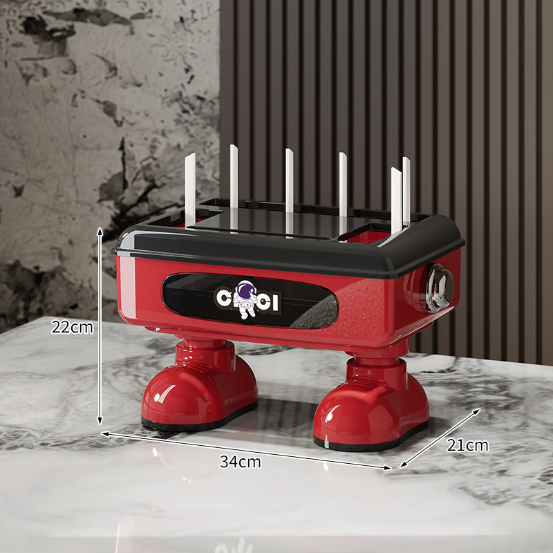 Single layer - red and black